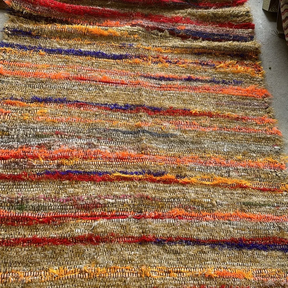 HUGE MARKDOWN Pottery Barn AREA RUG!!Jute/ Cotton blend/metallic yarn. SOOO gorg